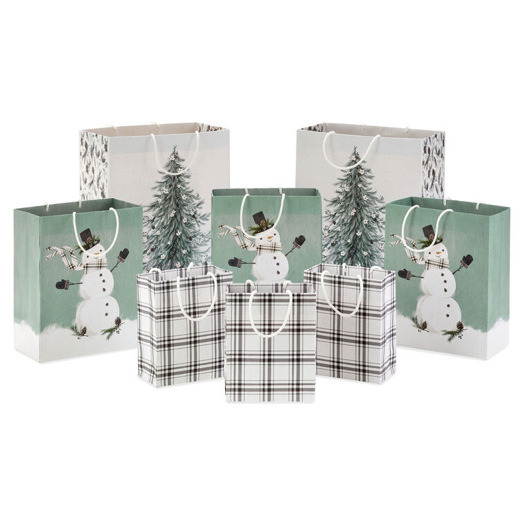 Through the Woods Assorted Holiday Gift Bags fronts image number 1
