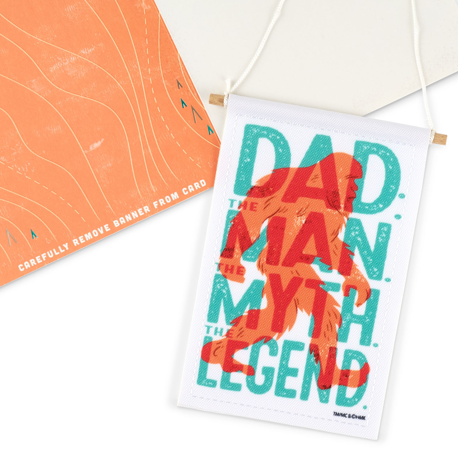Yeti Sasquatch Father's Day Card with Banner Attachment image number 5