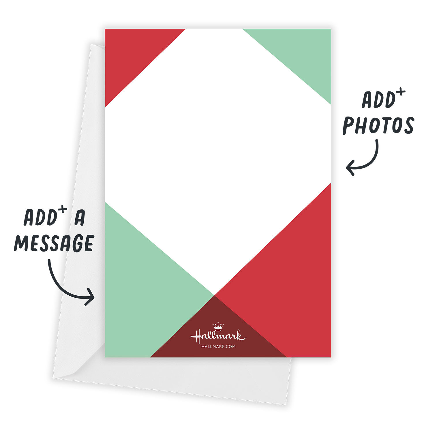 Modern Merry Flat Christmas Photo Card, , large image number 3