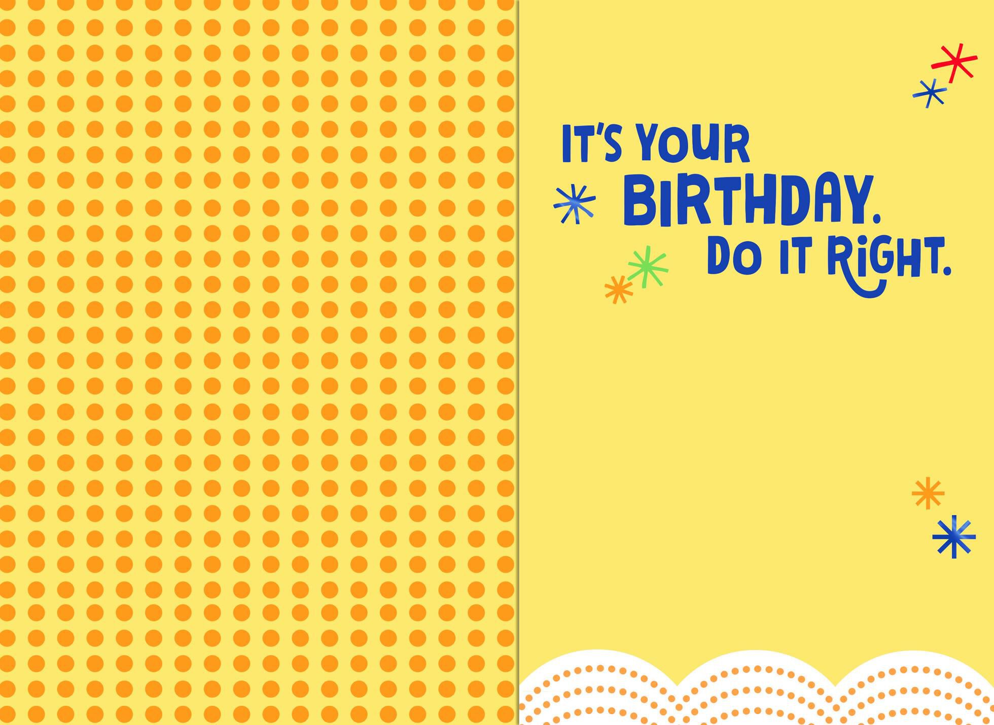 Frosting on Your Nose Musical Birthday Card