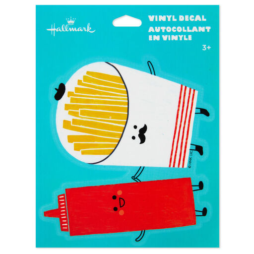 Perfect Pair Fries and Ketchup Vinyl Decal, 
