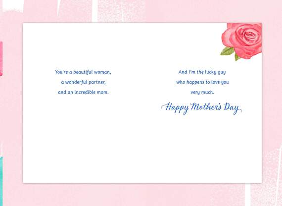 Lucky Guy Flower Vase Romantic Mother's Day Card, , large image number 2