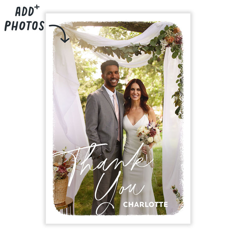 White Frame Thank-You eCard, , large image number 2