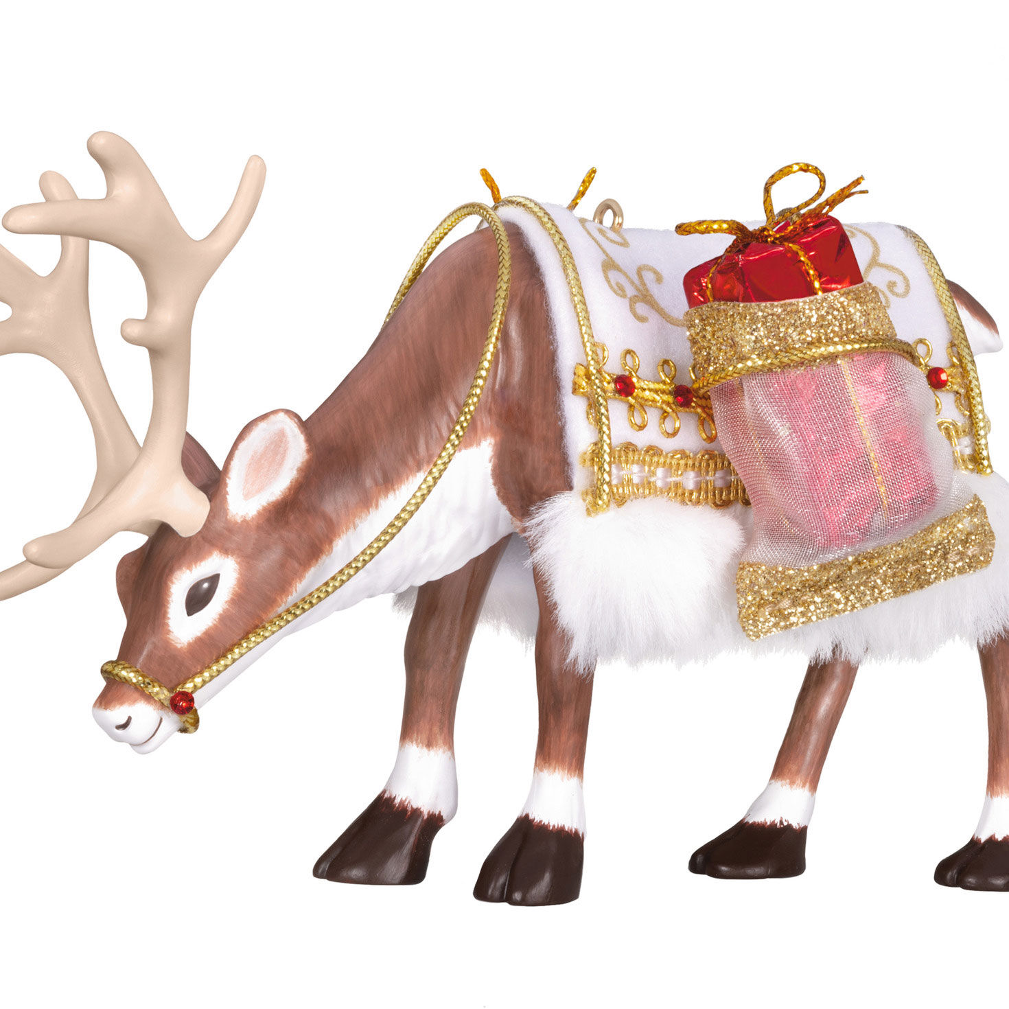 【新品・未使用】Hallmarkオーナメント Giving Thanks 限定版 Father Christmas's Reindeer Ornament - Keepsake Ornaments