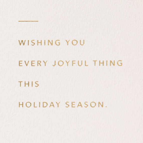 Wishing You Joyful Things Christmas Card, , large image number 2