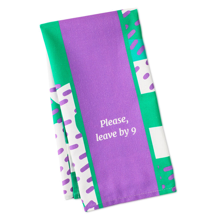 Drinks on Me Leave by 9 Funny Dish Towel, , large image number 1