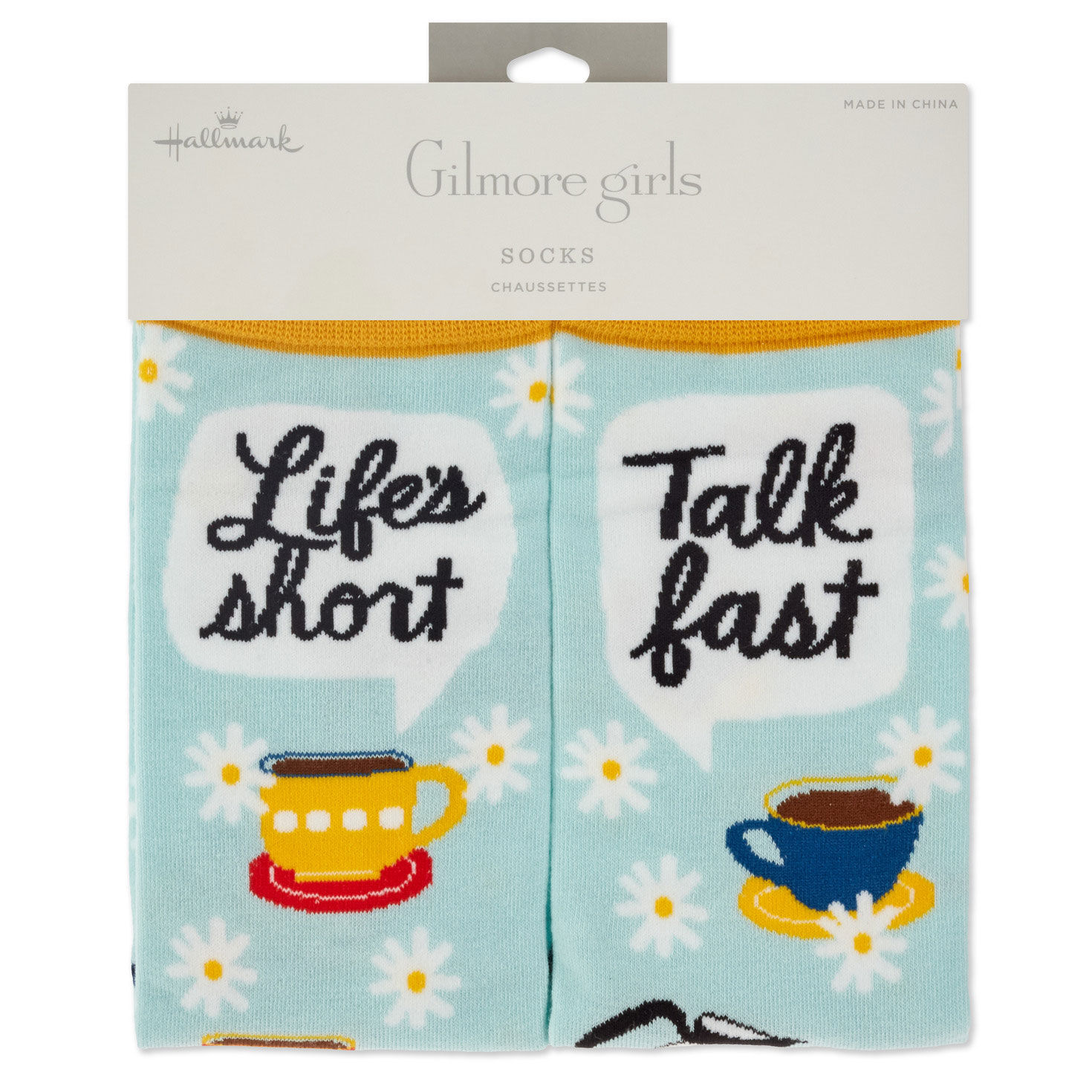 Gilmore Girls Life's Short, Talk Fast Crew Socks for only USD 14.99 | Hallmark