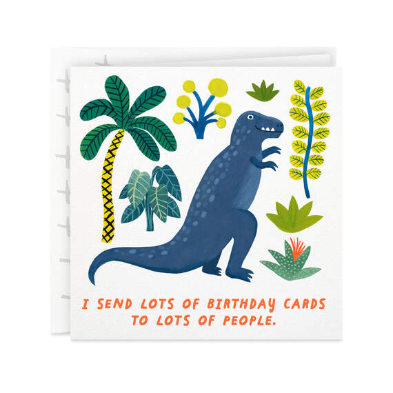A T-Rex on It Birthday Card