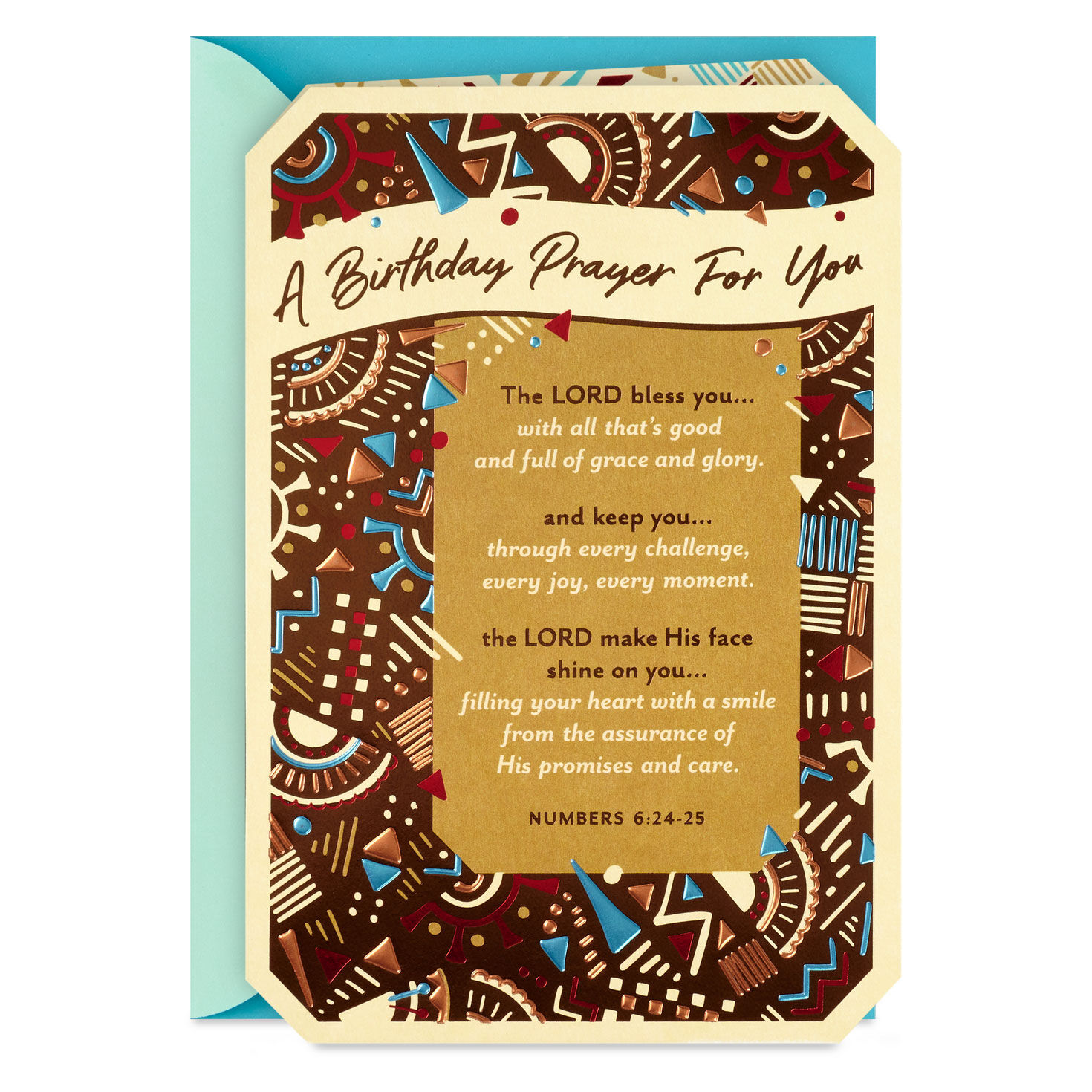 Abundant Blessings to You Religious Birthday Card