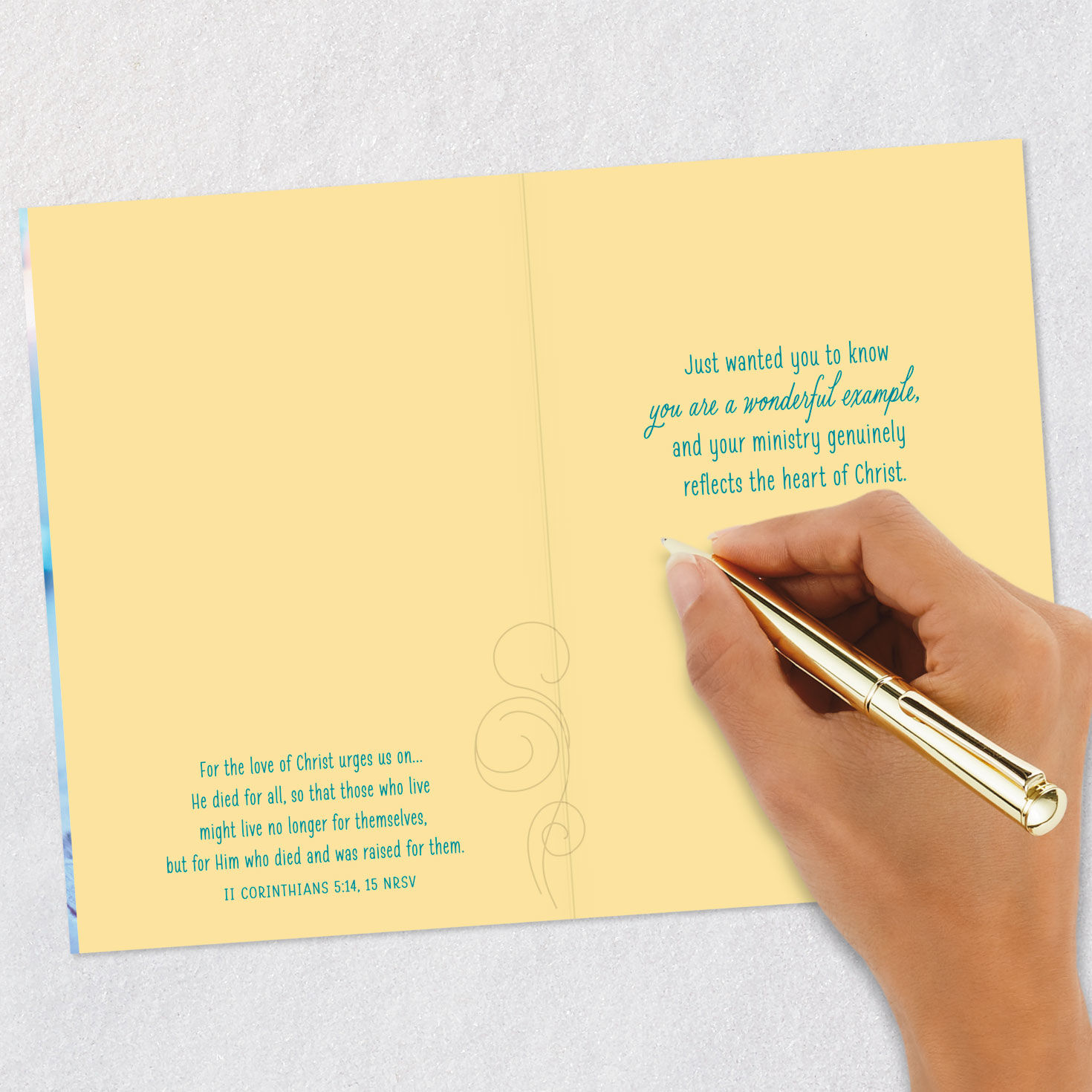 Candles in Mason Jars Religious Clergy Appreciation Card Signing card image number 7