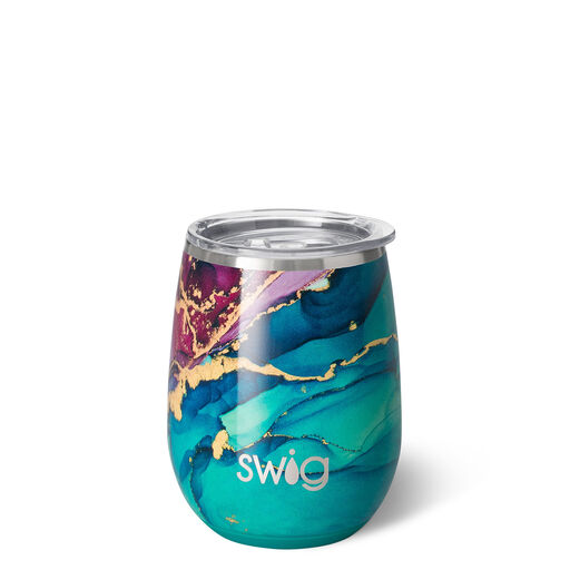 Swig Stainless Steel Gemstone Stemless Wine Glass, 14 oz., 