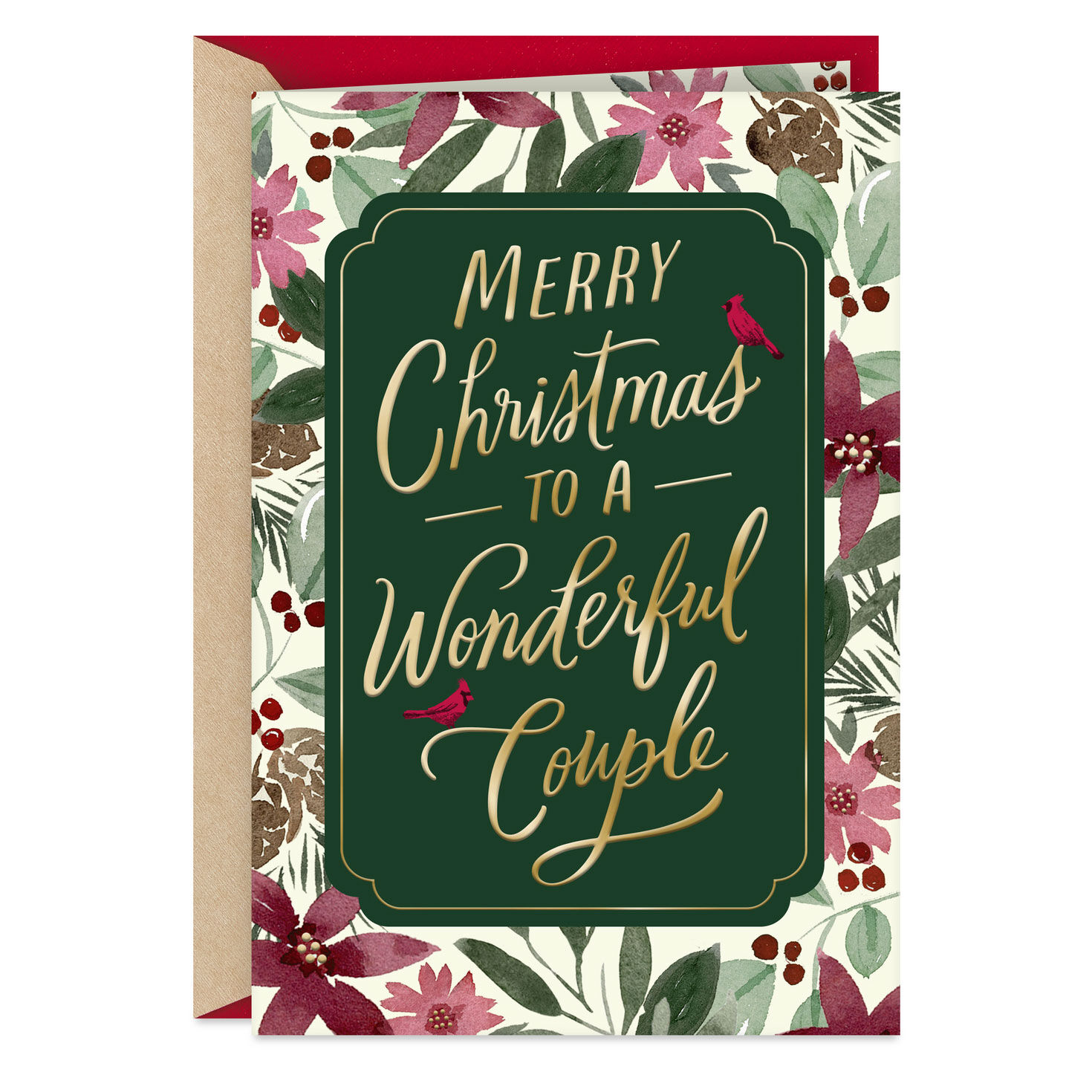 Thankful for the Blessing of You Two Religious Christmas Card for Couple