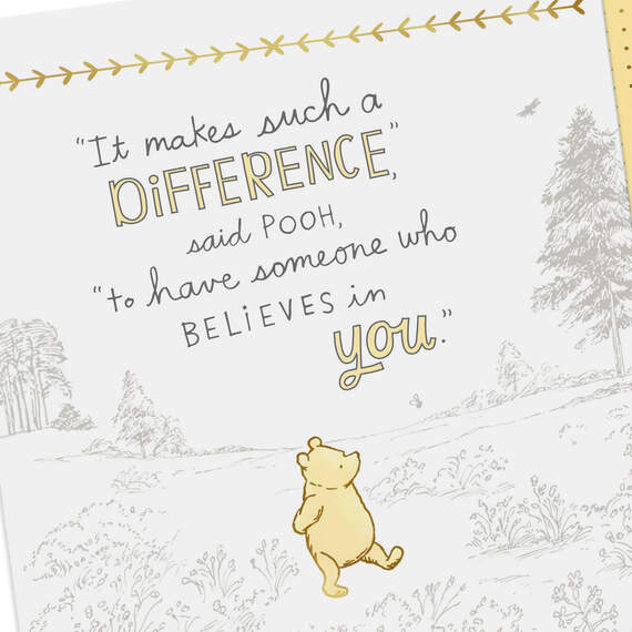 Disney Winnie the Pooh Quote Thank-You Card for Teacher, , large image number 4