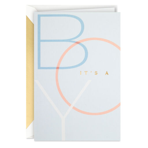 Enjoy Every Moment of Wonder New Baby Boy Card, 