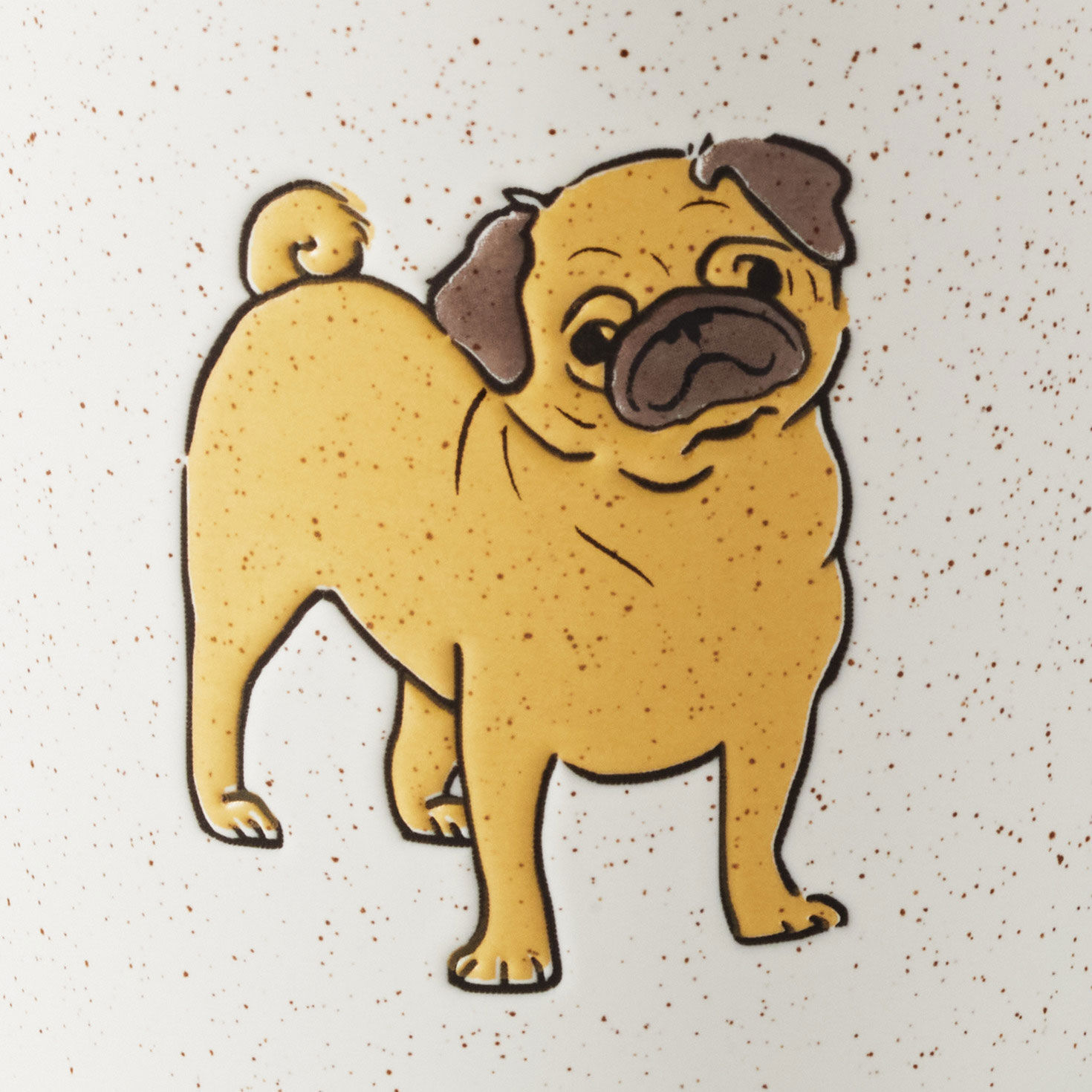 I Heart My Pug Ceramic Mug  image number 4