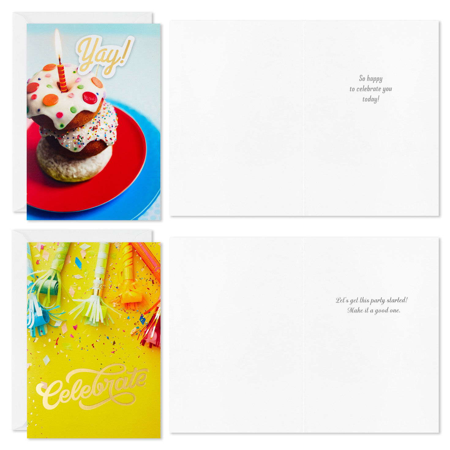 Cake and Balloons Assorted Boxed Birthday Cards Card Front with Sentiment image number 3