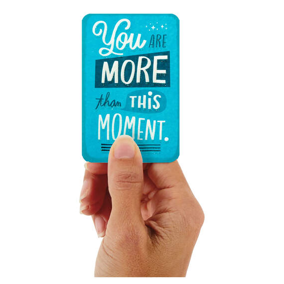 3.25" Mini You Are More Than This Moment Blank Encouragement Card