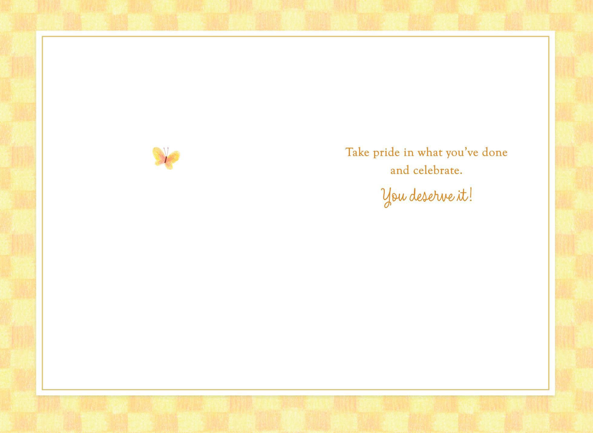 Singing Bird on Tree Congratulations Card