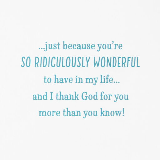 Thanking God for You in My Life Religious Friendship Card, 