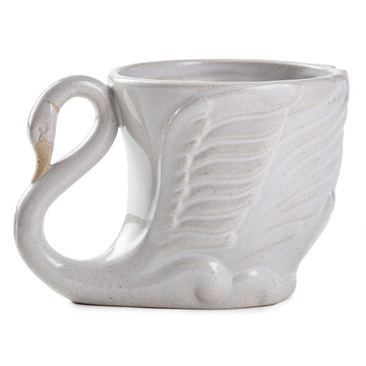 Swan Sculpted Ceramic Mug, 16 oz., 