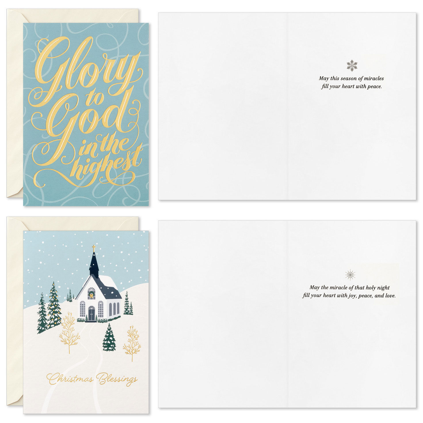 Heavenly Blessings Boxed Christmas Cards Assortment, Pack of 36 Boxed