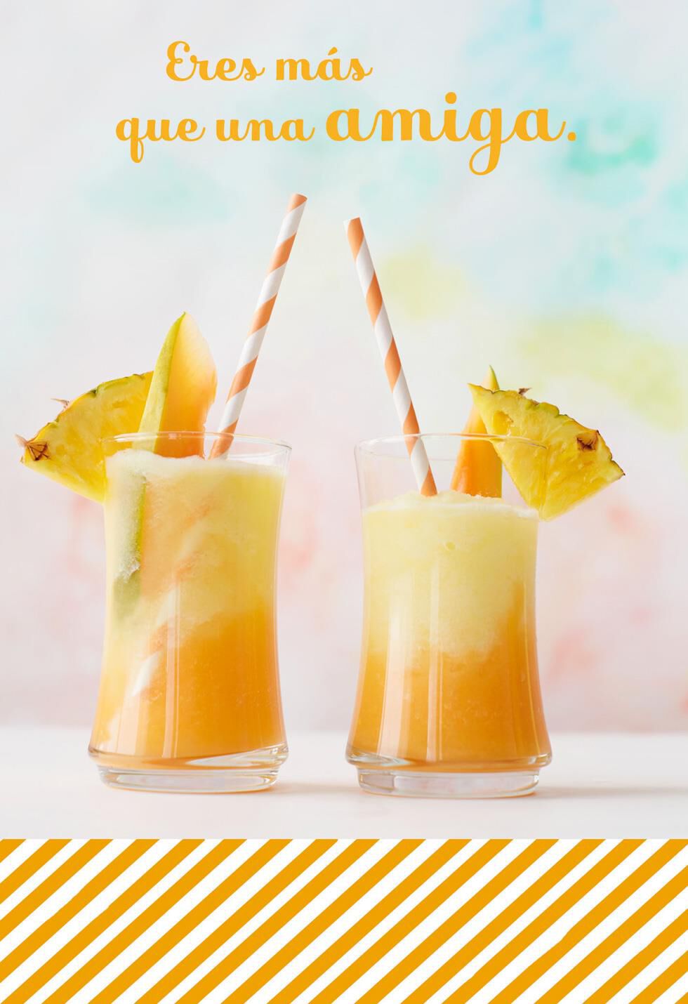 Raise Your Glass Spanish-Language Friendship Card
