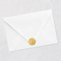 Floral Wreath on Black Signature Thank You Card Envelope Back with Seal image number 8