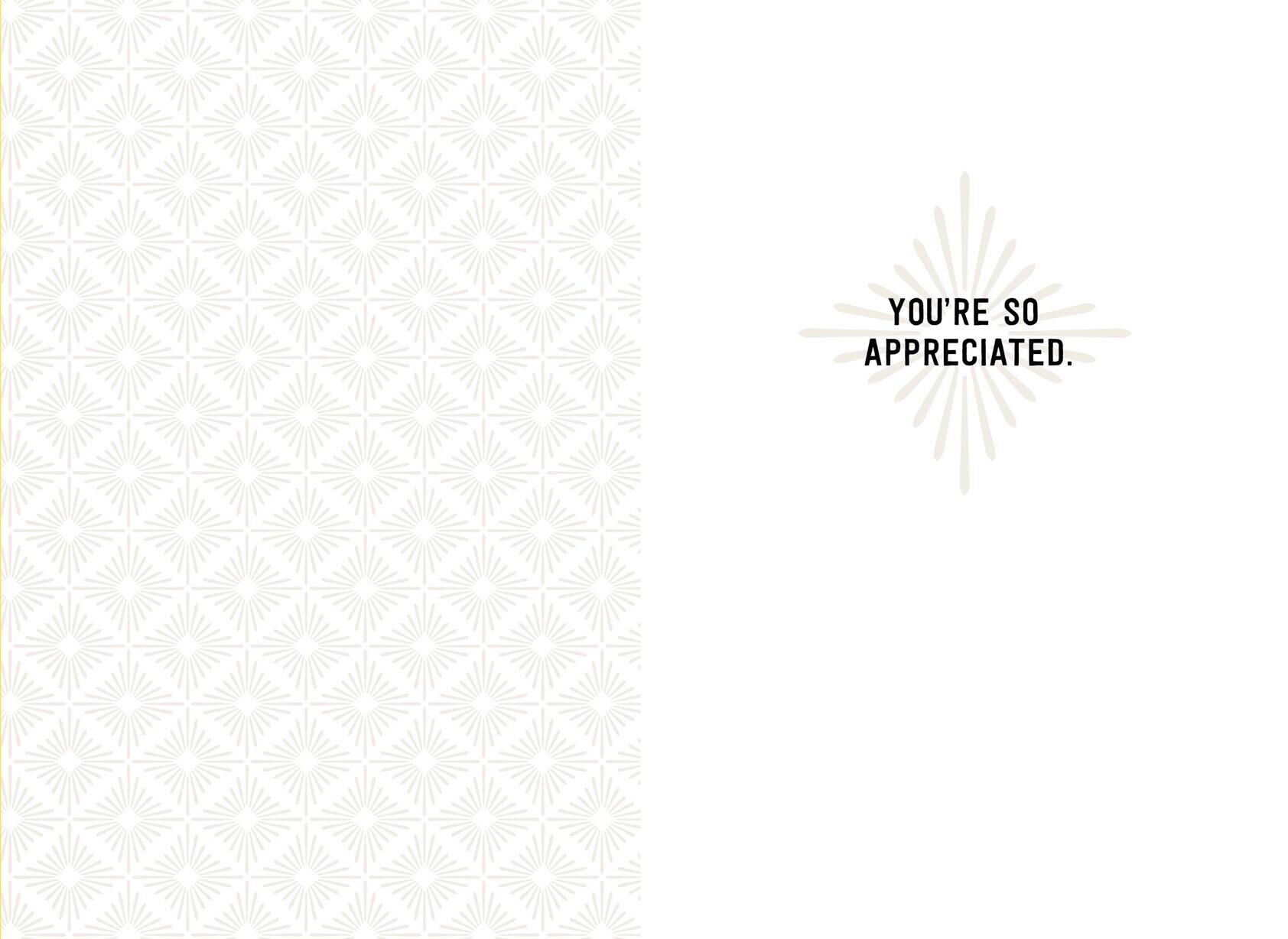 You're So Appreciated, Thank You Card for Co-Worker