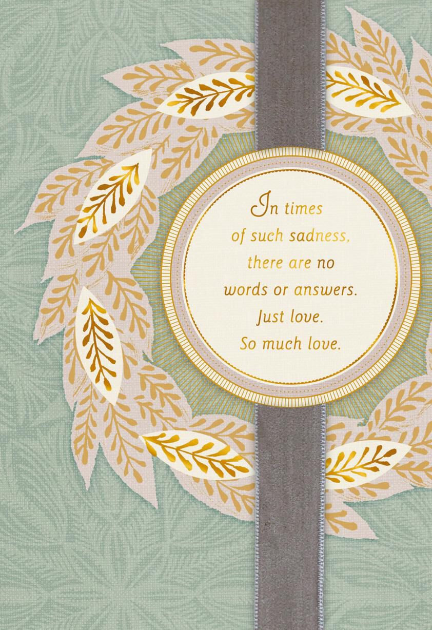 So Much Love Sympathy Card