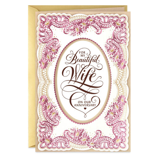 Even More Deeply in Love Anniversary Card for Wife, 