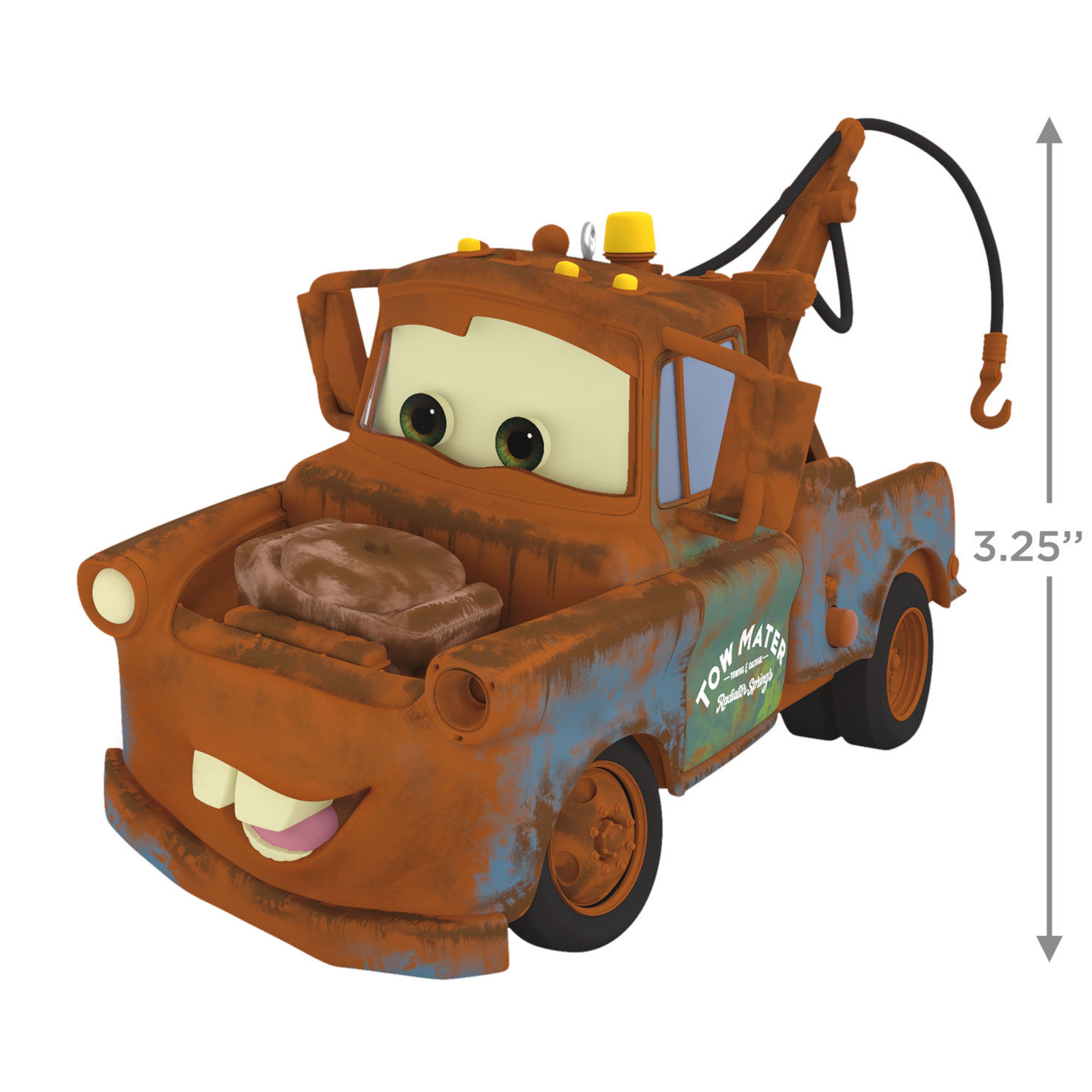 Cars Mater Tow Truck Keepsake Ornament measurement image number 3