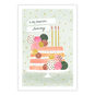 Pretty Pink Cake Folded Birthday Photo Card  image number 2