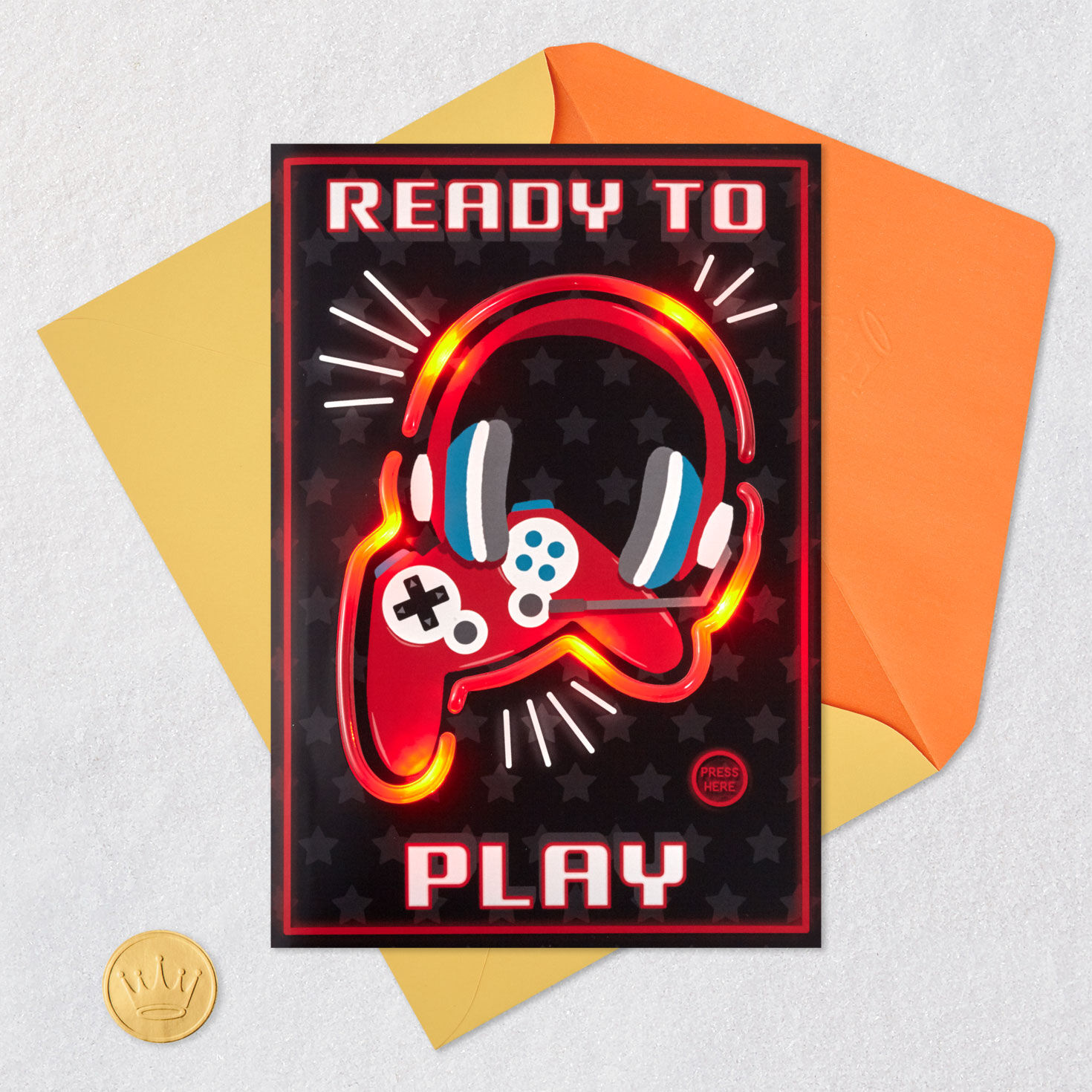 Ready to Play Video Game Musical Birthday Card With Light, , large image number 5