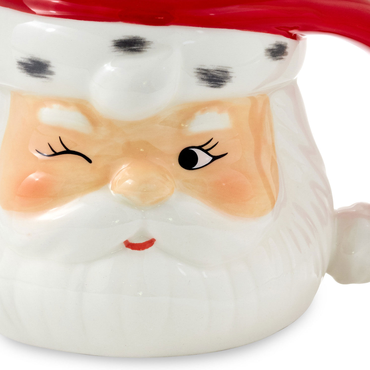 Winking Santa Holiday Sculpted Mug, 23.5 oz. for only USD 19.99 | Hallmark