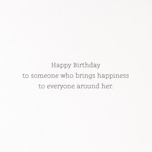 You Bring Happiness Hummingbird Birthday Card With Enamel Pin for Her, 