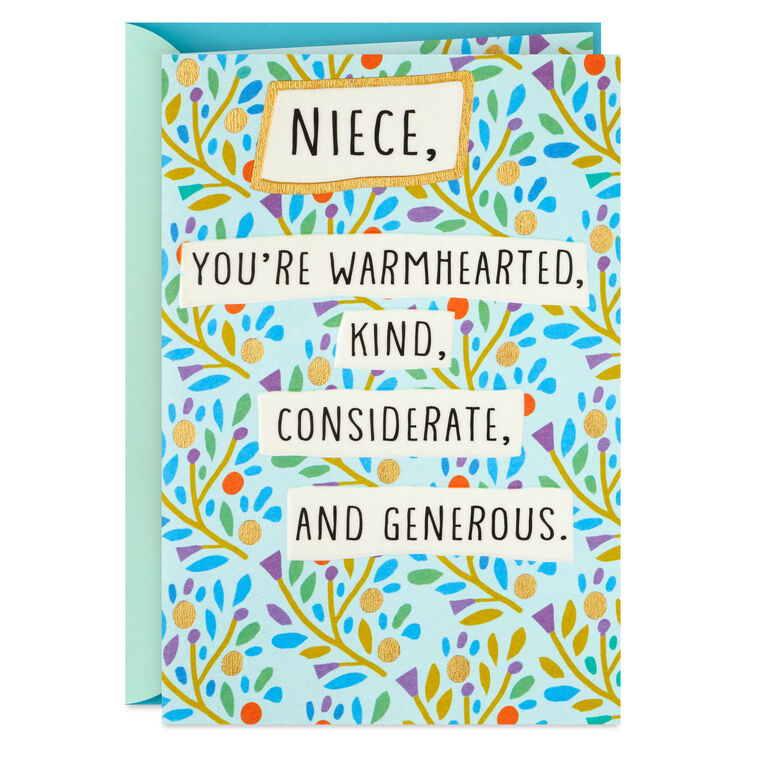 Don't Ever Change Birthday Card for Niece, , large image number 1
