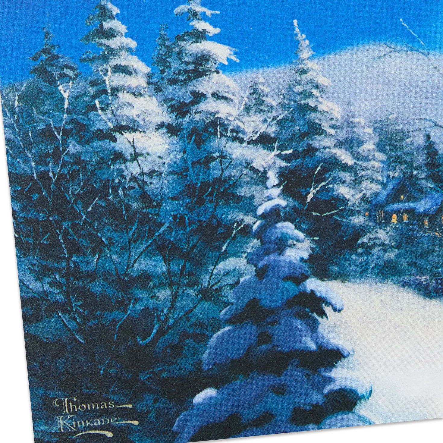 Thomas Kinkade Starry Sky with Mountain Card Card Front Detail image number 6