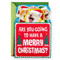 Caroling Cats Funny Musical Pop-Up Christmas Card Card Front image number 1