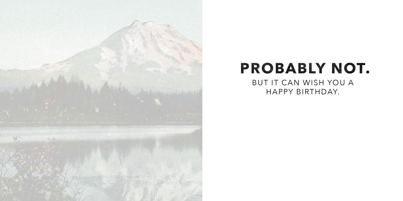 This Card Can Maybe Change the World Birthday Card