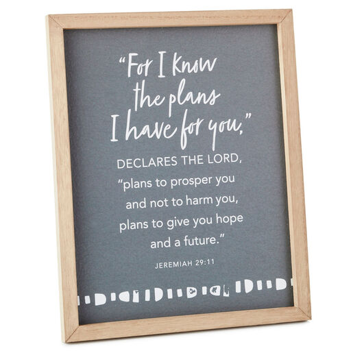 The Plans I Have For You Framed Quote Sign, 8x10, 