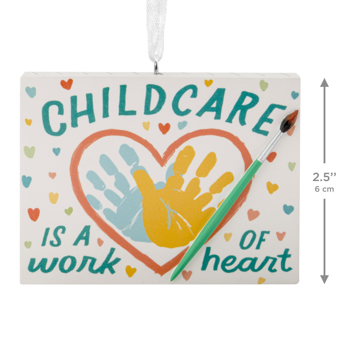 Childcare Canvas Christmas Ornament measurement image number 3