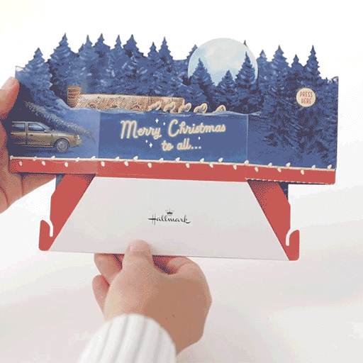 National Lampoon's Christmas Vacation™ Musical 3D Pop-Up Christmas Card With Light, 