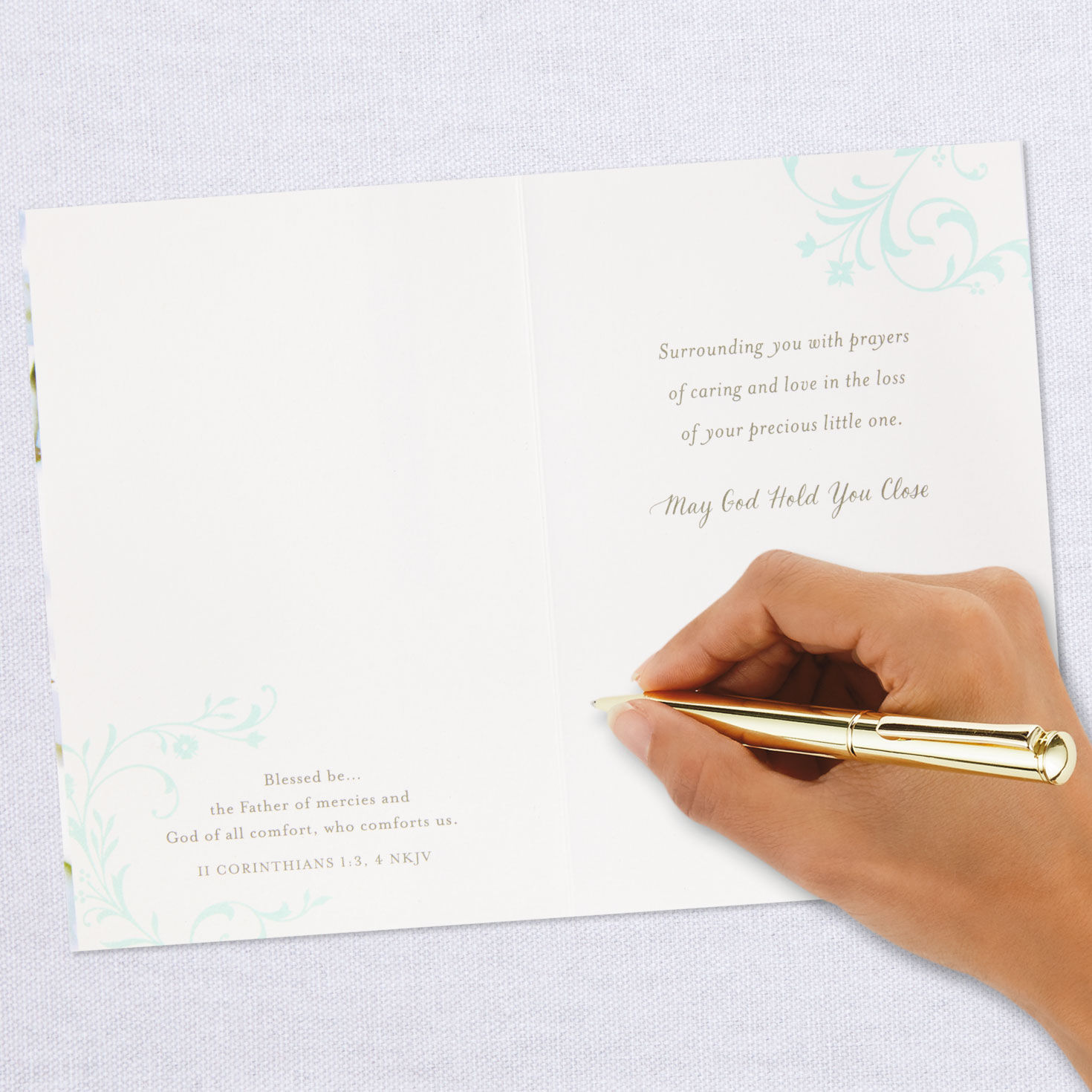 Prayers of Love Religious Sympathy Card for Loss of Child, , large image number 7