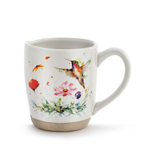 Demdaco Hummingbirds and Wildflowers Mug, 14 oz., 
