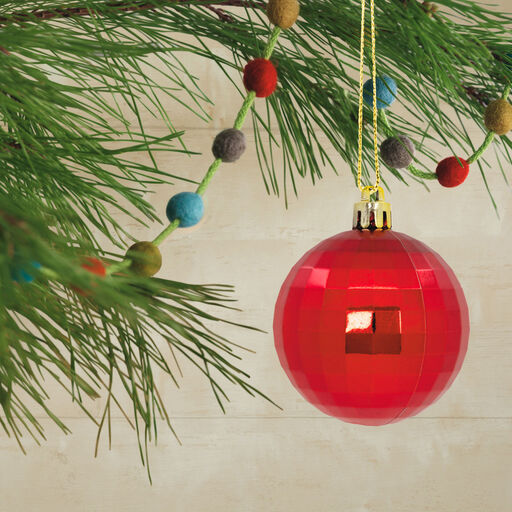 24-Piece Red Shatterproof Christmas Ornaments Set, 