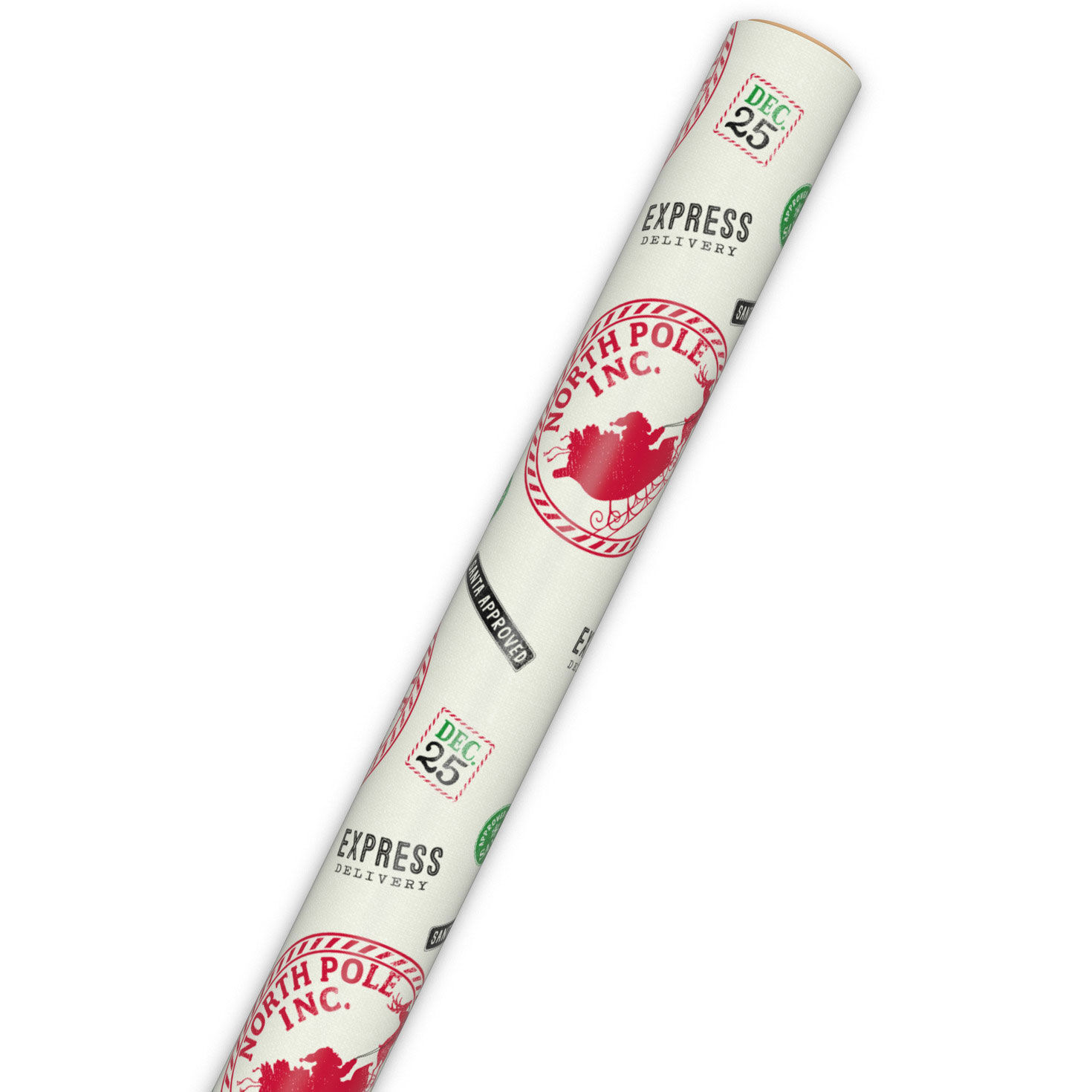 From Santa Stamps Jumbo Christmas Wrapping Paper Roll  image number 6