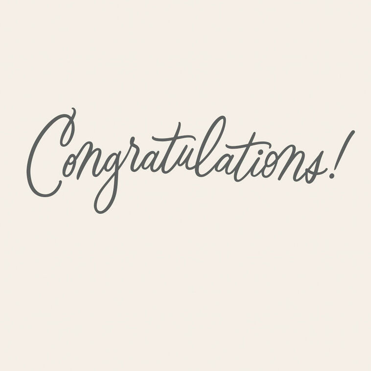 Colorful Lettering Congratulations Card Sentiment image number 2