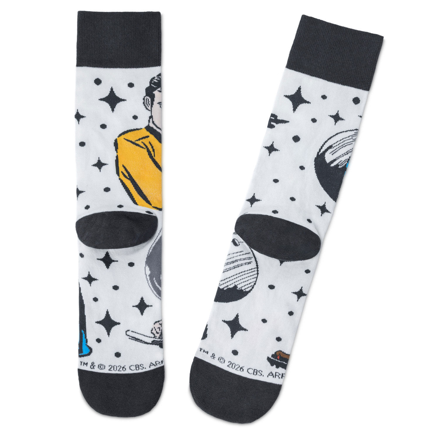 Star Trek&trade; Crew of the Enterprise Novelty Crew Socks back image number 2