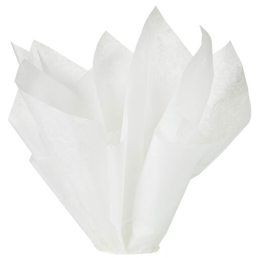 Solid White Tissue Paper, 8 Sheets, 