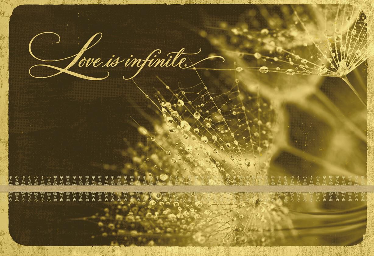 Love Is Infinite Sympathy Card for Loss of Spouse